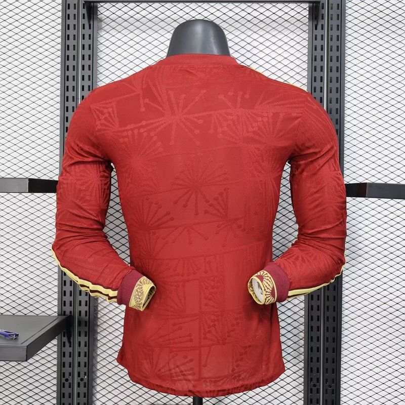 Mexico Authentic Red Special Long Sleeve Soccer Jersey 2025