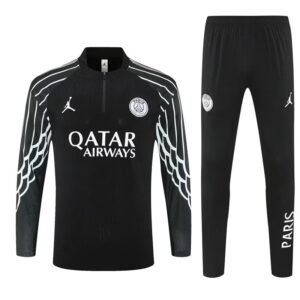 PSG Authentic Training Kit (Sweatshirt+Pants) Black 2025/26 - Player Version