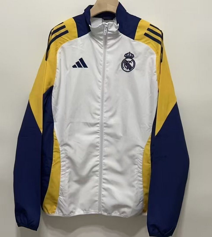 Real Madrid Windbreaker Jacket White 2025-26
