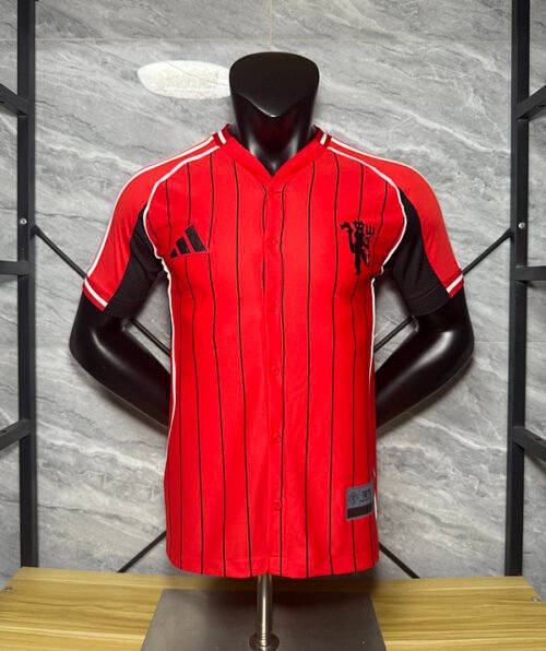 Manchester United Authentic x US Pack Baseball Jersey Shirt 2025/26