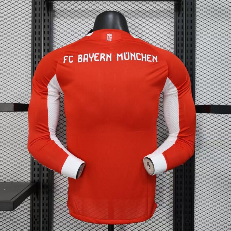 Authentic Bayern Munich Soccer Jersey Home Long Sleeve Shirt 2025/26