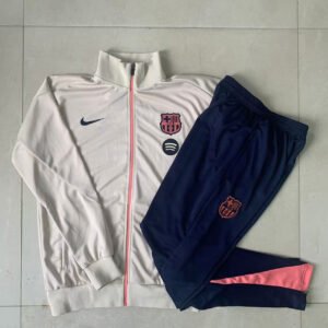 Kids Barcelona Training Kit (Jacket+Pants) Beige 2025/26