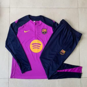 Kids Barcelona Training Kit (Sweatshirt+Pants) Purple 2025/26