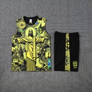 Brazil Sleeveless Training Kit Yellow 2025