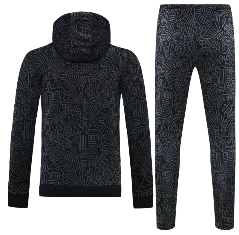 Club America Hoodie Training Kit (Sweatshirt+Pants) Black 2025/26