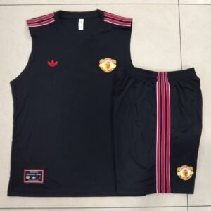 Manchester United Sleeveless Training Kit Black 2025/26