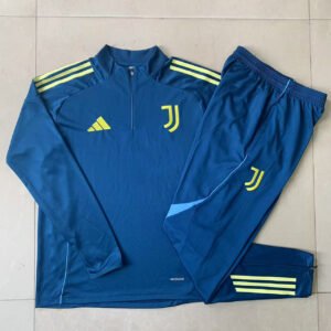 Kids Juventus Training Kit (Sweatshirt+Pants) Indigo Blue 2025/26