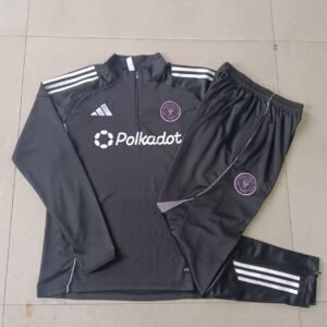 Kids Inter Miami Training Kit (Sweatshirt+Pants) Black 2025