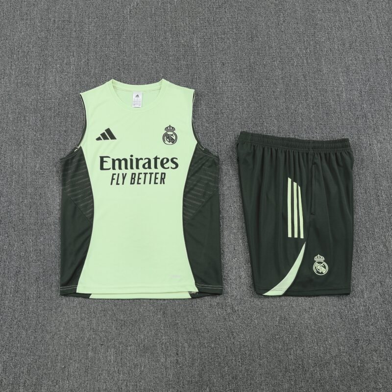 Real Madrid Sleeveless Training Kit Green 2025/26