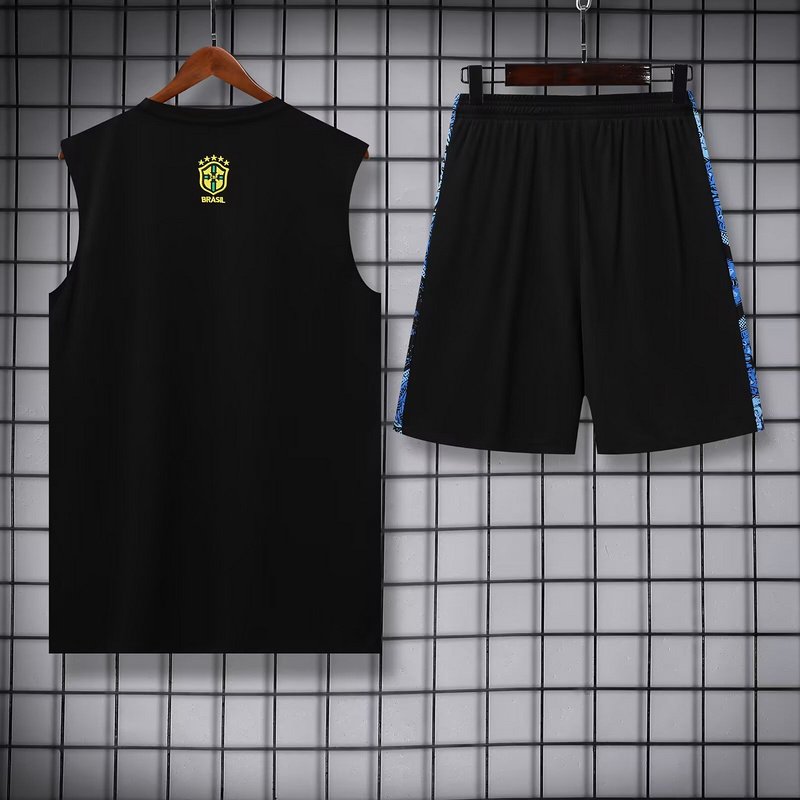 Brazil Sleeveless Training Kit Blue 2025