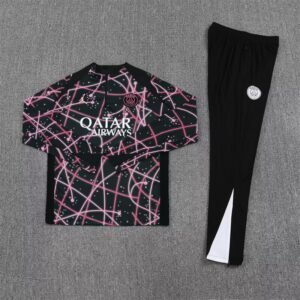 Kids PSG Training Kit (Sweatshirt+Pants) Black 2025/26