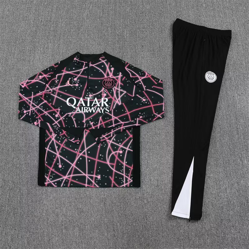 Kids PSG Training Kit (Sweatshirt+Pants) Black 2025/26