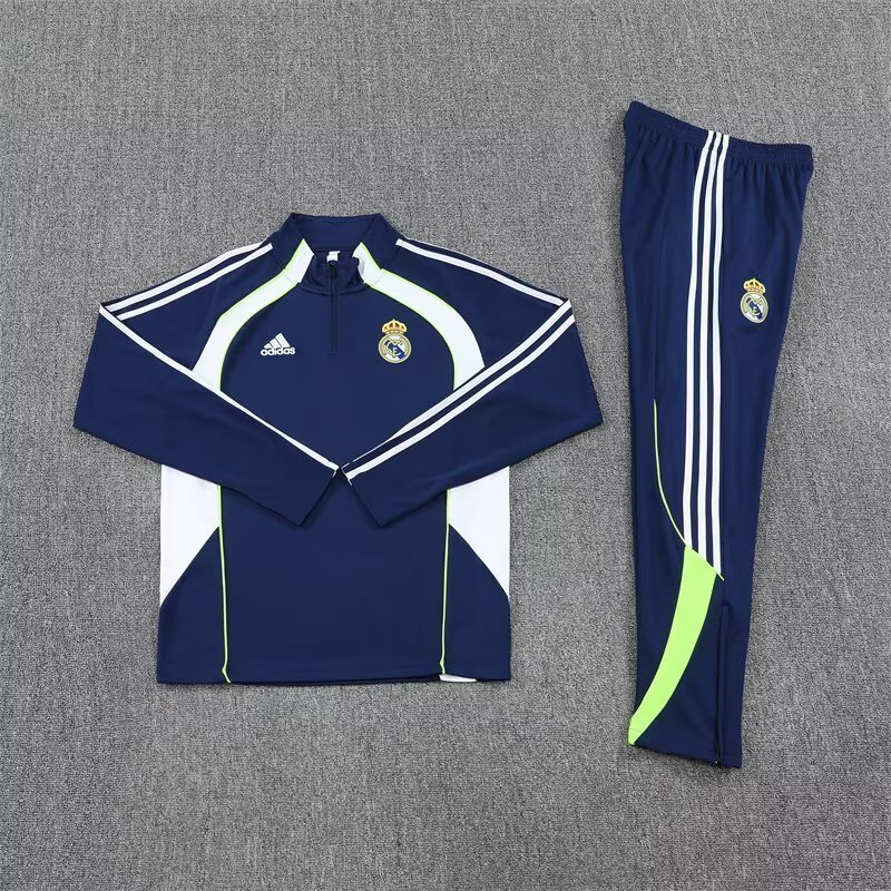 Real Madrid Retro Training Kit (Sweatshirt+Pants) Royalblue 2025/26