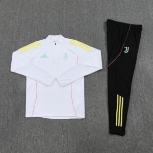 Juventus Authentic Training Kit (Sweatshirt+Pants) White 2025/26 - Player Version