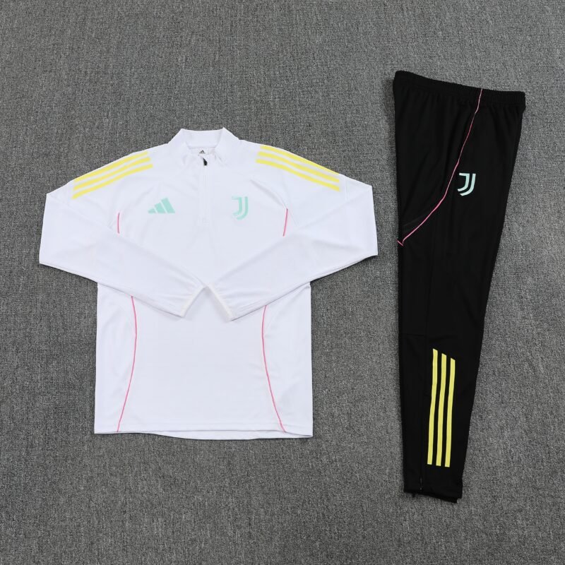 Juventus Authentic Training Kit (Sweatshirt+Pants) White 2025/26 - Player Version