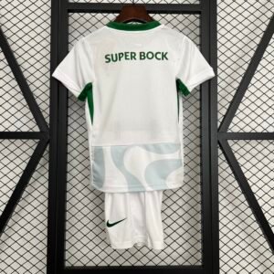 Sporting CP Soccer Jersey Fourth Away Kids Kit Jersey+Shorts 2025/26