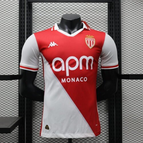 AS Monaco Authentic Soccer Jersey Home Shirt 2024/25