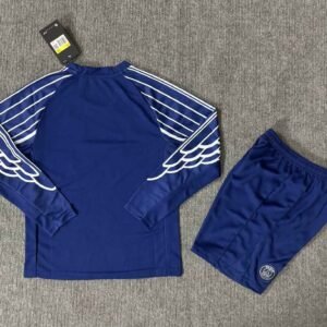 PSG Soccer Jersey Fourth Away Kids Kit Long Sleeve Jersey+Short 2024/25