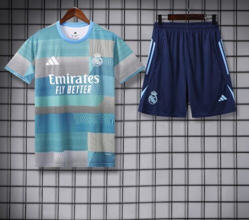 Real Madrid Training Jersey Kit Light Blue 2025/26