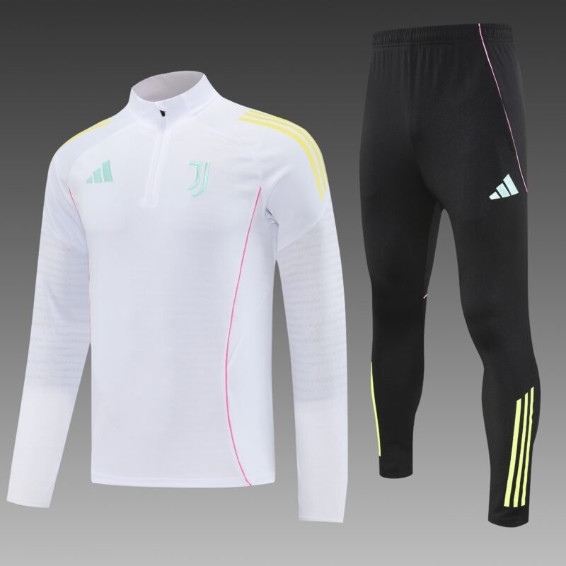 Juventus Authentic Training Kit (Sweatshirt+Pants) White 2025/26 - Player Version