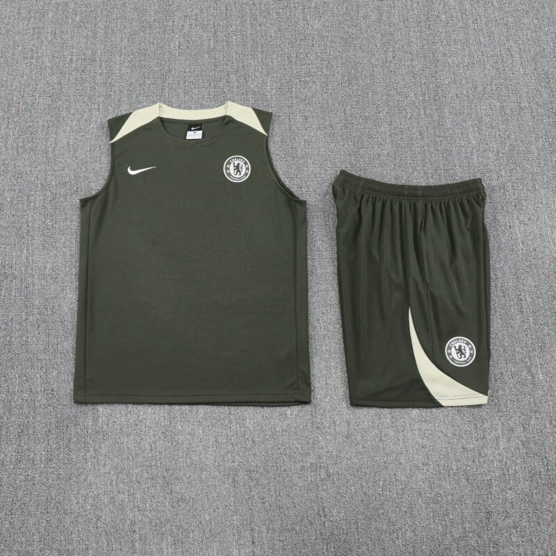 Chelsea Sleeveless Training Kit Green 2025/26