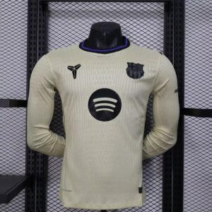 Authentic Soccer Jersey Barcelona Away Long Sleeve Shirt 2025/26