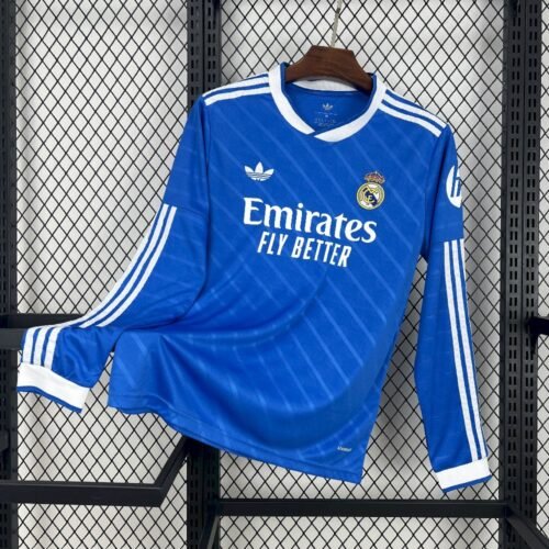 Real Madrid Soccer Jersey Third Away Long Sleeve Custom Shirt 2025/26