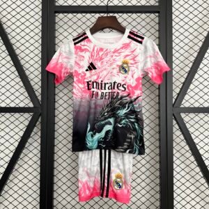 Real Madrid Soccer Jersey Dragon Special Edition Kids Kit Jersey+Shorts 2025/26