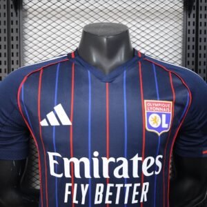 Olympique Lyonnais Authentic Soccer Jersey Away Shirt 2025-26