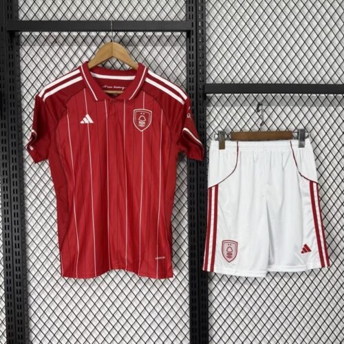 Nottingham Forest Football Jersey Home Kids Kit Jersey+Shorts 2025/26