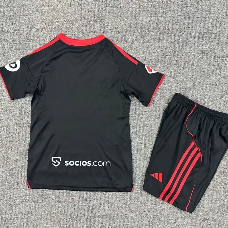 Sevilla FC Soccer Jersey Third Away Kids Kit Jersey+Shorts 2025/26