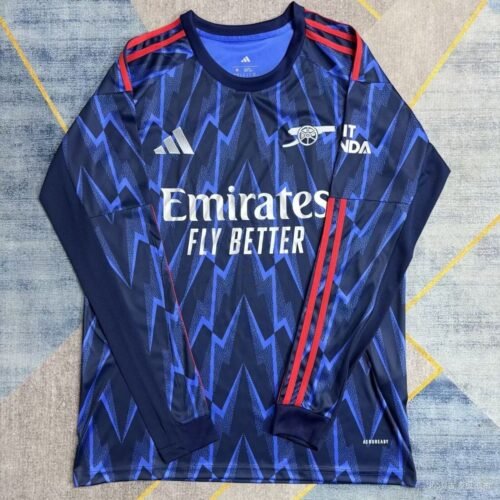 Arsenal Soccer Jersey Away Long Sleeve Custom Shirt 2025/26