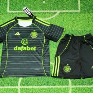 Celtic Soccer Jersey Away Kids Kit Jersey+Shorts 2025/26