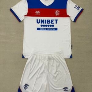 Rangers FC Soccer Jersey Away Kids Kit Jersey+Shorts 2025/26