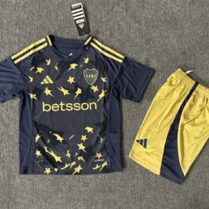 Boca Juniors Soccer Jersey Third Away Kids Kit Jersey+Shorts 2025/26