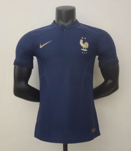 France Authentic Retro Soccer Jersey Home Shirt World Cup 2022