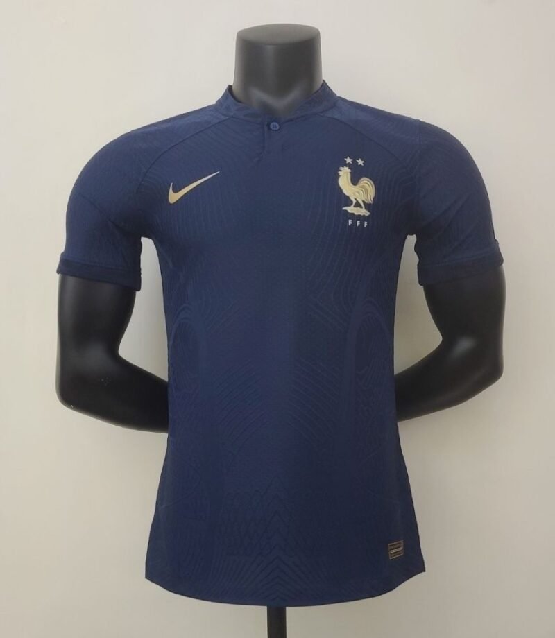 France Authentic Retro Soccer Jersey Home Shirt World Cup 2022