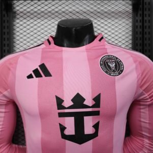 Inter Miami Authentic Soccer Jersey Home Long Sleeve Shirt 2025