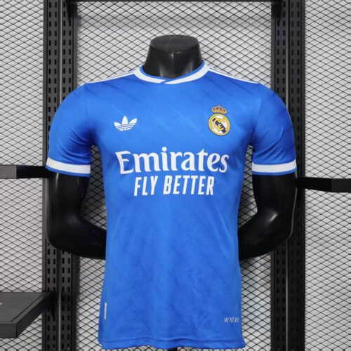 Real Madrid Authentic Soccer Jersey Third Away Shirt 2025/26