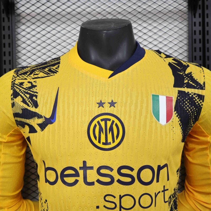 Authentic Soccer Jersey Inter Milan Third Away Long Sleeve Shirt 2024/25