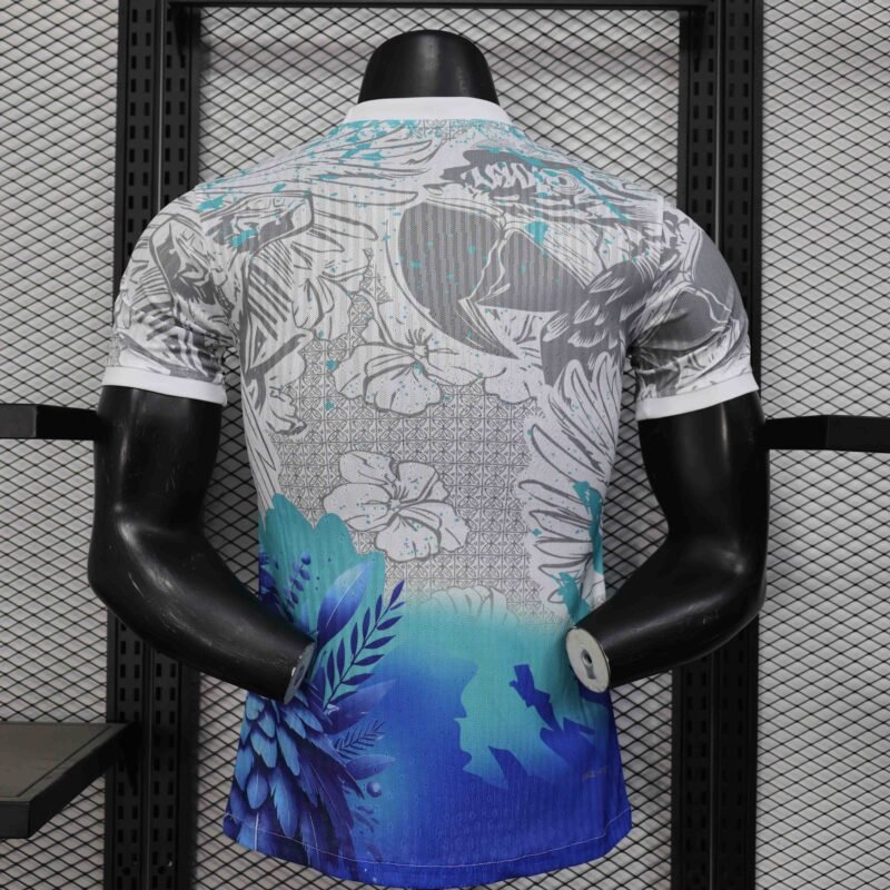 Brazil Authentic Soccer Jersey Blue Parrot Special Edition Shirt 2025