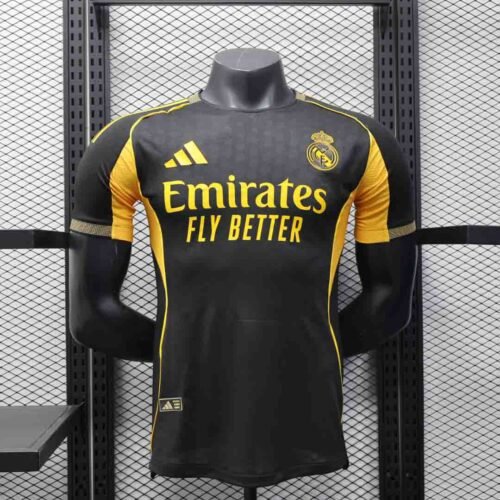 Real Madrid Authentic Soccer Jersey Golden Special Edition Shirt 2025/26