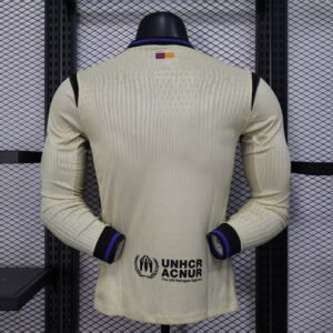 Authentic Soccer Jersey Barcelona Away Long Sleeve Shirt 2025/26